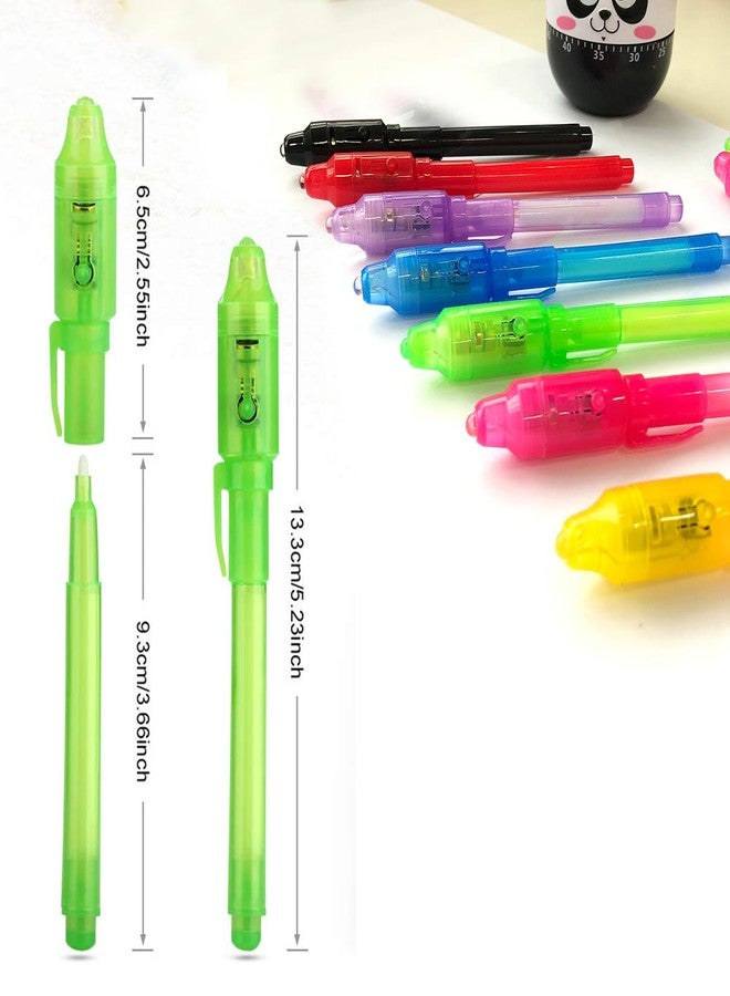 إس سي ستايل أقلام حبر غير مرئي من SCStyle، 80 قلمًا، مزودة بإضاءة فوق بنفسجية، مثالية لكتابة الرسائل السرية والمعلومات، كهدية رائعة للطلاب في أعياد الميلاد، وعيد الفصح، والهالوين، وعيد الميلاد. - Image 2